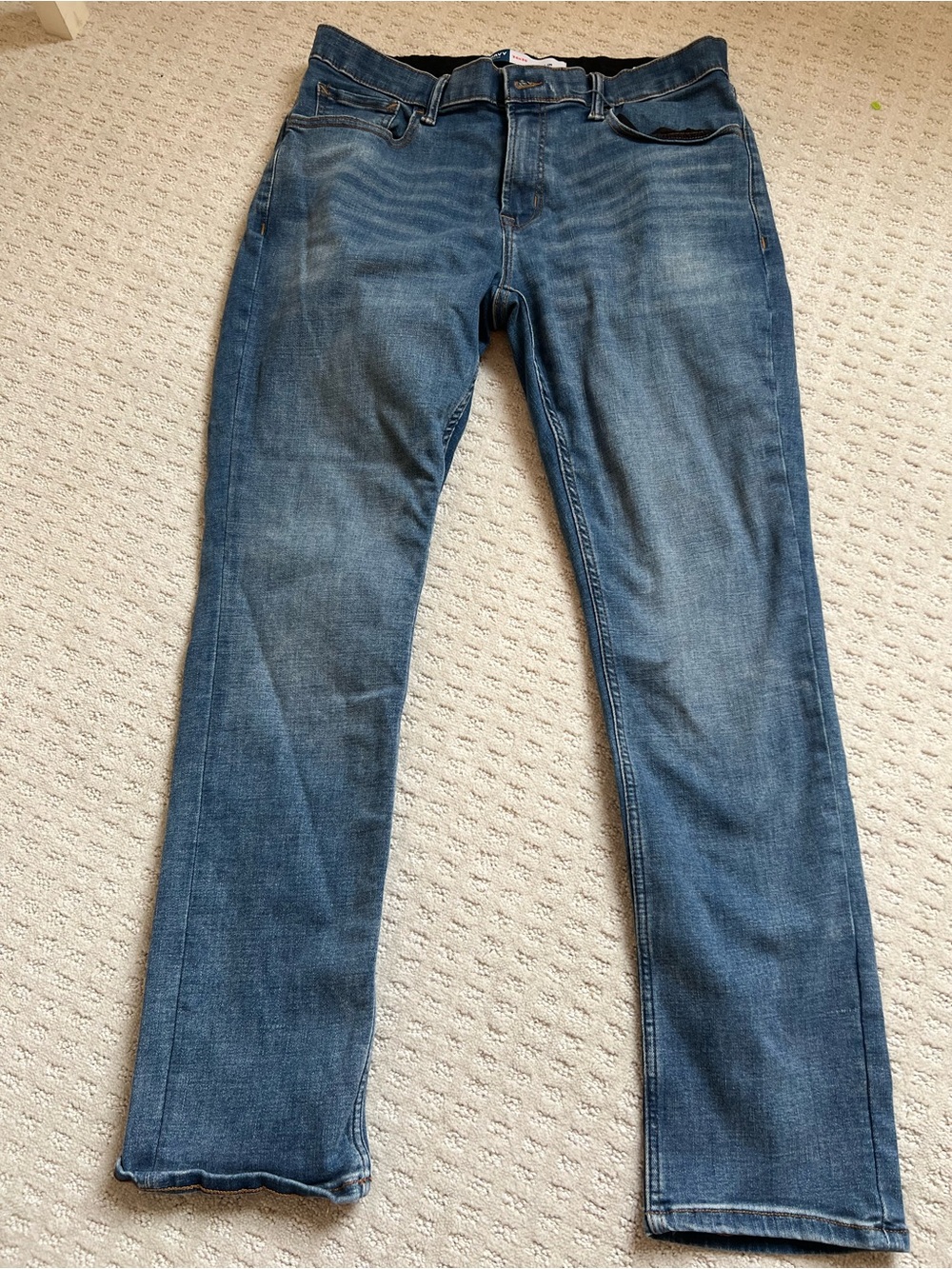 Old Navy Men's Slim Straight Stretch Jeans - Medium Blue Wash